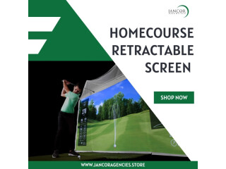 Create Your Home Course Oasis with HomeCourse Retractable Screen | Jancor Agencies