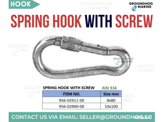 Boat SPRING HOOK with SCREW