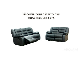 Discover Comfort with the Roma Recliner Sofa