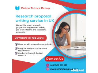 Research proposal writing service in UK, London