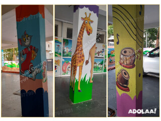 Play school Cartoon wall Painting From Bachupally