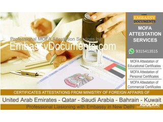 MOFA Attestation Consultant for UAE in India