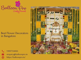 Blossom in Elegance with Best Flower Decorators in Bangalore