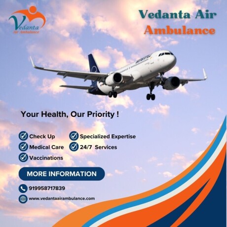 hire-top-class-vedanta-air-ambulance-service-in-raipur-with-advanced-icu-facilities-big-0