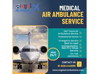 Choose Angel Air Ambulance Service in Bokaro with Reliable Medical Equipment