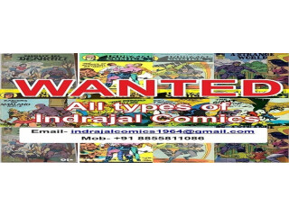 Wanted: All Types of Indrajal Comics Books