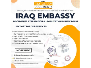 IRAQ EMBASSY - Documents Attestation & Legalization in New Delhi