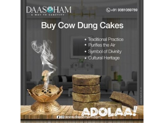 Cow dung cakes for Bhoomi Puja