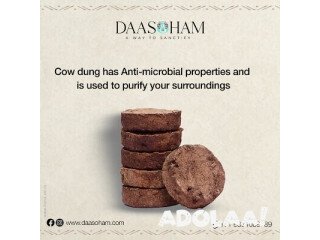 Cow dung cakes for Satyanarayan Puja