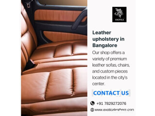 Leather upholstery in Bangalore