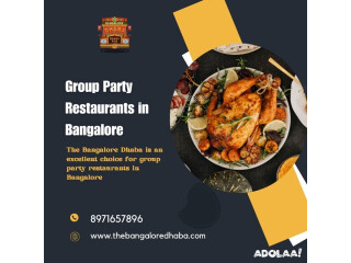 Group Party Restaurants in Bangalore