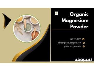 Unleash Vitality Naturally with Gracious Organic's Organic Magnesium Powder