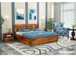 Shop Now for a Solid Wooden Bed with Storage