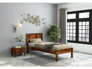 Buy Affordable Latest Single Bed for Modern Bedroom