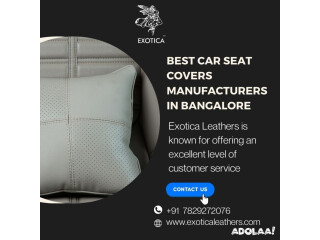 Exotica Leathers|Best car seat covers manufacturers in Bangalore