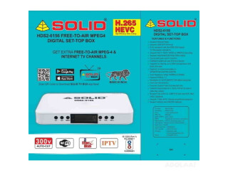 SOLID HDS2-6156 H.265/HEVC DVB-S2 FullHD FTA Set-Top Box