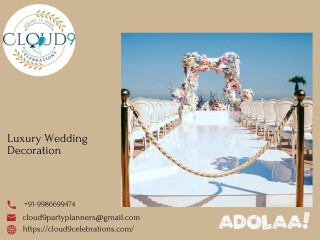 Elegant Luxury Wedding Decoration by Cloud9 Celebrations