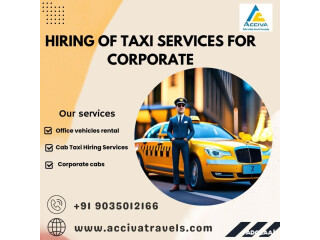 Hiring of taxi services for corporate