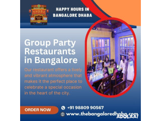 Group Party Restaurants in Bangalore Karnataka