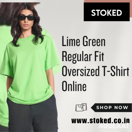 stoked-lime-green-regular-fit-oversized-t-shirt-online-big-0