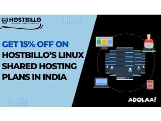 Get 15% OFF on Hostbillos Linux Shared Hosting Plans in India