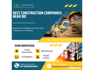 Best Construction Company near me, Chennai | Concretearchitects