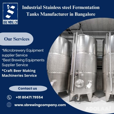 industrial-stainless-steel-fermentation-tanks-manufacturer-in-bangalore-s-brewing-company-big-0