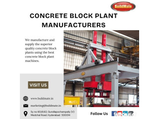 Concrete Block Plant Manufacturers