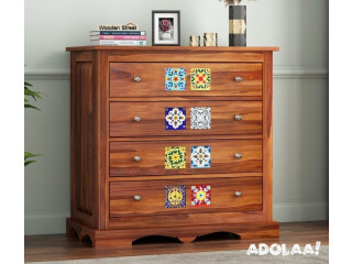 Sophisticated Style: Wooden Street Chest of Drawers