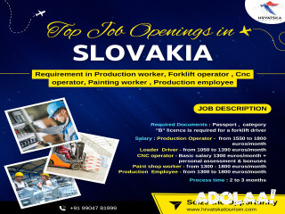 Job Vacancies in Slovakia: Forklift, CNC, and More!