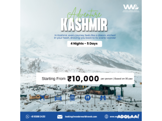 Jammu and Kashmir Tour Packages | Starting at 10,000 Only