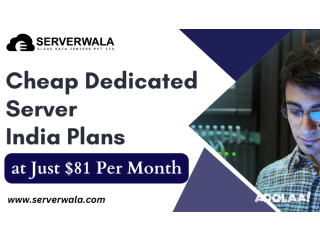 Cheap Dedicated Server India Plans at Just $81 Per Month