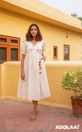 buy-stylish-floret-stripe-cotton-wrap-dresses-big-0