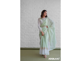 Printed Chanderi Saree Online