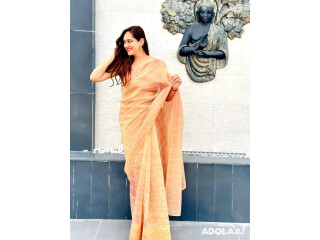 Golden Tissue Saree for Elegant Ethnic Style