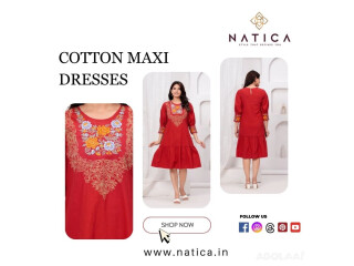 Buy best cotton maxi dresses for women online