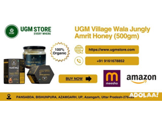 Village Wala Jungly Amrit Honey 500gm Raw, Pure Jungle Honey