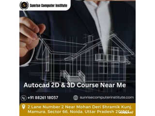 Autocad 2D & 3D Course Near me