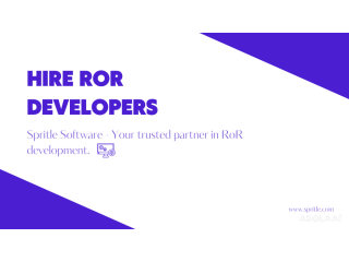 Hire Ruby on Rails Developers | Spritle Software