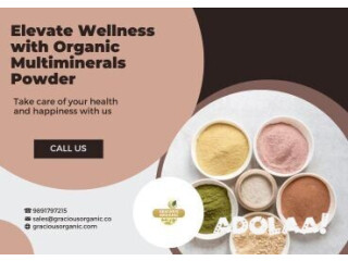 Elevate Wellness with Organic Multiminerals Powder