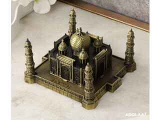 Buy Metallic Taj Mahal Monument Miniature Showpiece Online in India at Best Price