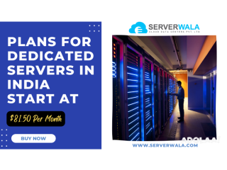 Plans for Dedicated Servers in India start at just $81.50 Per Month