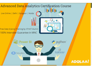 Data Analytics Certification in Delhi, Loni, Excel, VBA, SQL, Tableau, Power BI, R & Python Classes with 100% Job Guarantee