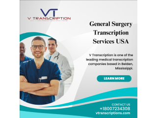 General Surgery Transcription Services USA - VTranscription