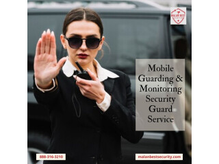 Mobile Guarding & Monitoring Security Guard Service At Malan Best Security