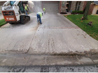 Jenks concrete driveway replacement