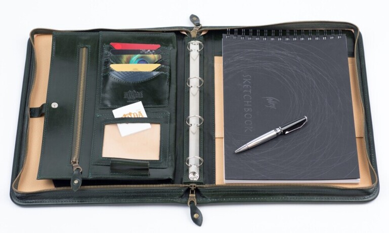 exclusive-leather-padfolio-briefcase-elevate-your-professional-presence-big-0