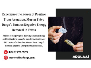 Experience the Power of Positive Transformation: Master Shiva Durga's Famous Negative Energy Removal in Texas