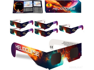 Helioclipse 6 Pack Solar Eclipse Glasses 2024