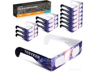 TESYKER Eclipse Glasses, 12 Pack ISO 12312